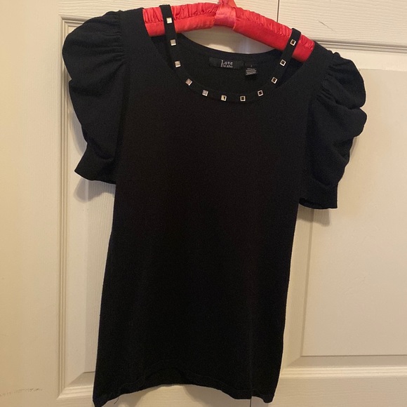 Love Ever After Blouse Black Size S - Picture 1 of 2